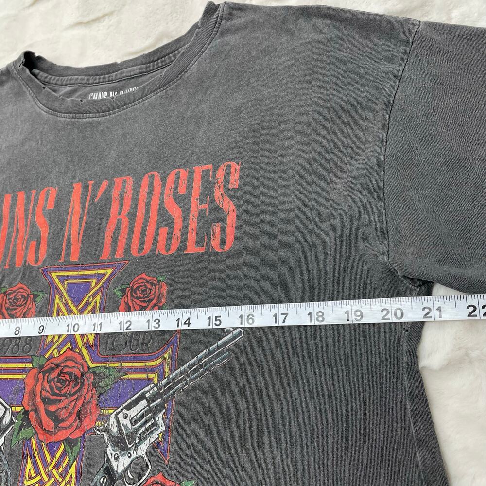 🔥Guns N’ Roses Appetite For Destruction Band Shirt Distressed Trashed Fades M - Picture 11 of 12
